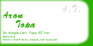 aron topa business card